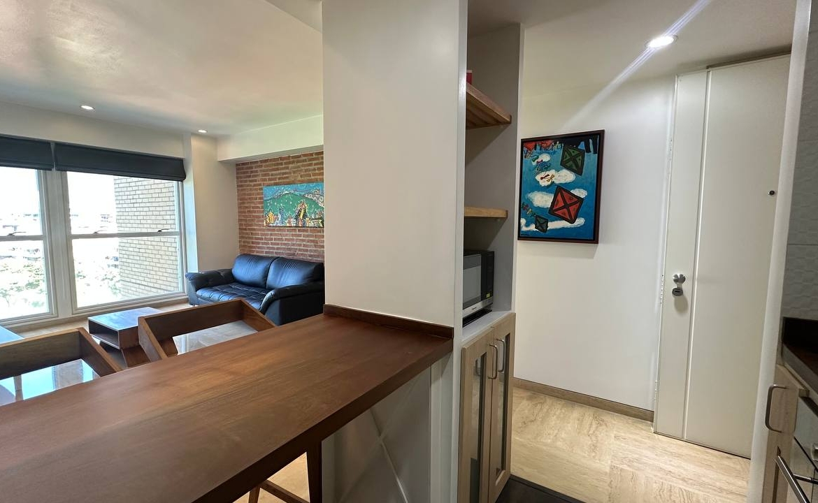 Apartamento en Alquiler en Campo Alegre, Caracas – 60m², 1 Habitación, 1 Baño y 1 Puesto de Estacionamiento