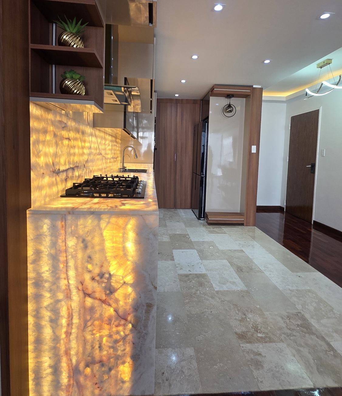 Los Palos Grandes-Cocina2 Apartamento en Venta en Los Palos Grandes, Caracas – 105m², 2 Habitaciones, 2 Baños y 1 Puesto de Estacionamiento